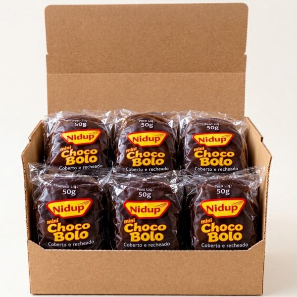 NIDUP MINI CHOCOBOLO COBERTO COM CHOCOLATE DP 16X50G
